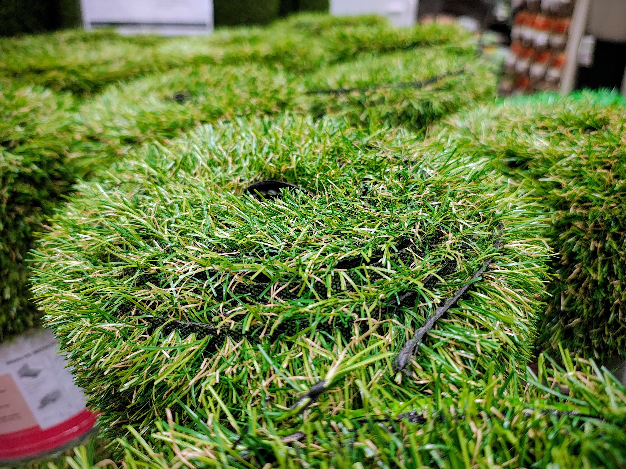 artificial grass closeup