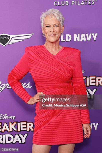 Jamie Lee Curtis attends the premiere of Disney's "Freakier Friday" at El Capitan Theatre on July 22, 2025 in Los Angeles, California.