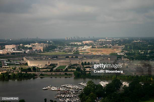 The Pentagon in Arlington, Virginia, US, on Sunday, July 27, 2025. The US is projected to lose $12.5 billion in travel revenue in 2025, with visitor...