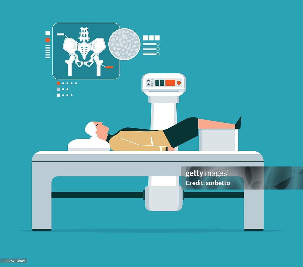 Bone Density Scan - Senior women