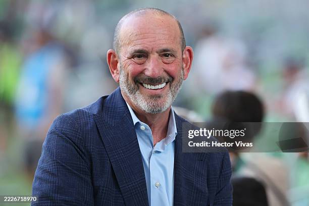 Commissioner Don Garber smiles prior to the 2025 MLS All-Star Game at Q2 Stadium on July 23, 2025 in Austin, Texas.
