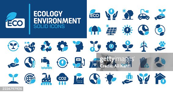 Environment glyph solid icons. Containing ecology, nature, sustainbility, recycle solid icons collection. Vector illustration. Perfect pixel on clean white background Environment glyph solid icons. Containing ecology, nature, sustainbility, recycle solid icons collection. Vector illustration. Perfect pixel on clean white background