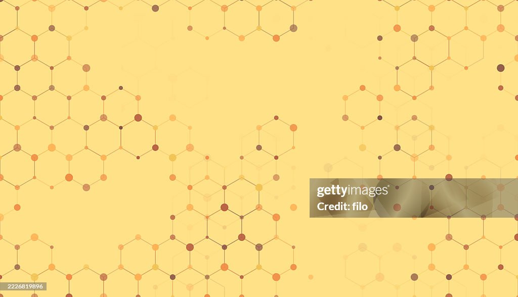 Abstract Molecule Scientific Research Technology Futuristic Chemistry Background Pattern