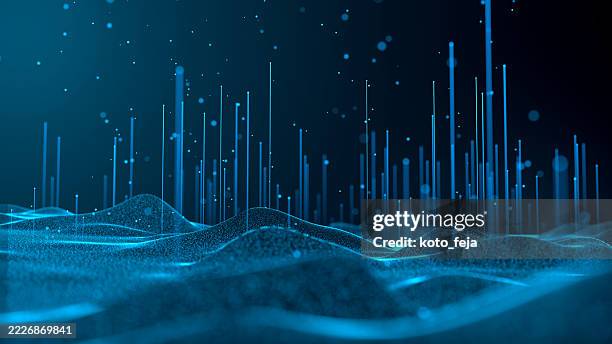 resumen computación cuántica - holographic-map fotografías e imágenes de stock