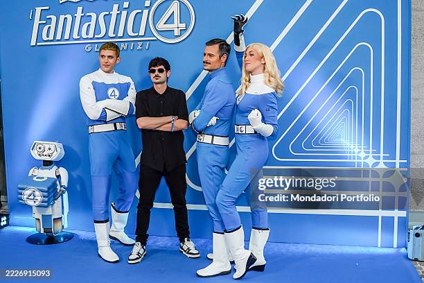 Italian singer-songwriter and actor Fabio Rovazzi attends the photocall for Disney's new film, The Fantastic Four: First Steps. Milan , July 22nd,...