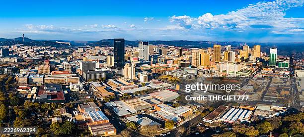 pretoria city centre / tshwane at sunrise - pretoria stock pictures, royalty-free photos & images