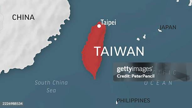 taiwan map. zoom on world map. animated shape vector map of the taiwan. 4k video footage. motion graphics - motion graphics stock illustrations
