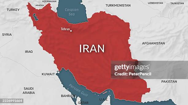 iran - zoom on world map. animated shape vector map of the iran. 4k video footage. motion graphics - iran stock illustrations