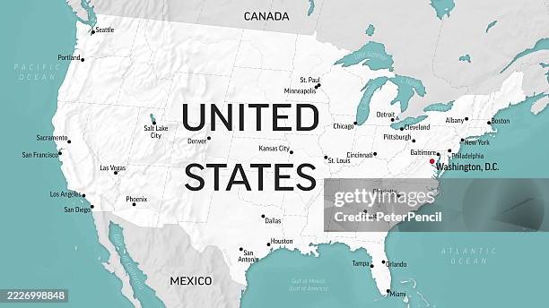 Us Map Zoom In 605 Hd Map Stock Photos, High-Res Pictures, and Images - Getty Images