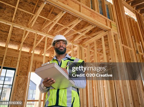 Construction Worker on a Work Site Construction Worker on a Work Site