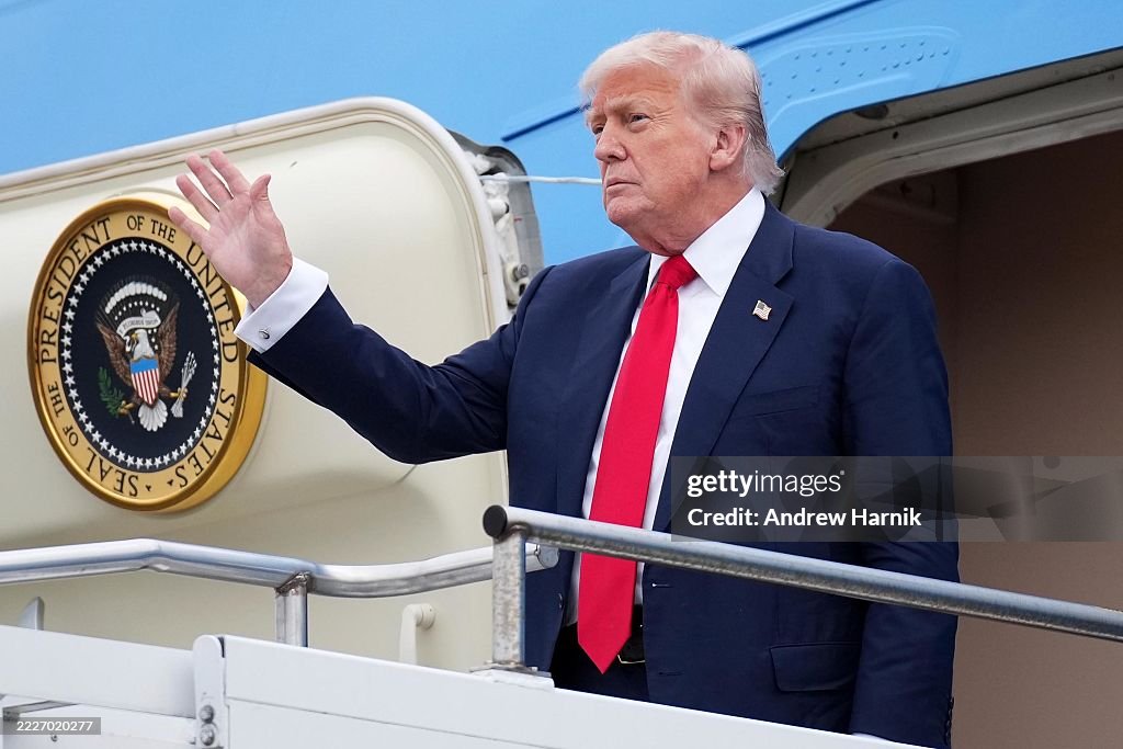 U.S. President Donald Trump Visits Scotland For Golfing Getaway