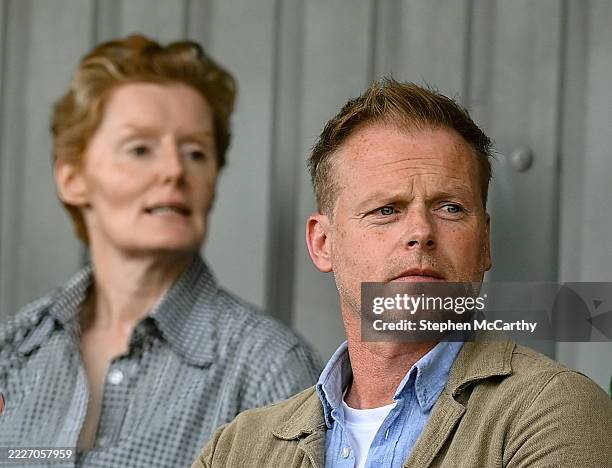 Westmeath , Ireland - 30 July 2025; Republic of Ireland women's national team assistant head coach Alan Mahon and former Republic of Ireland women's...