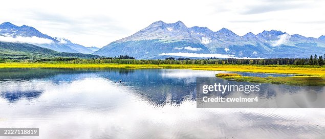 Chugach Mountains with Lake Reflection Chugach Mountains with Lake Reflection