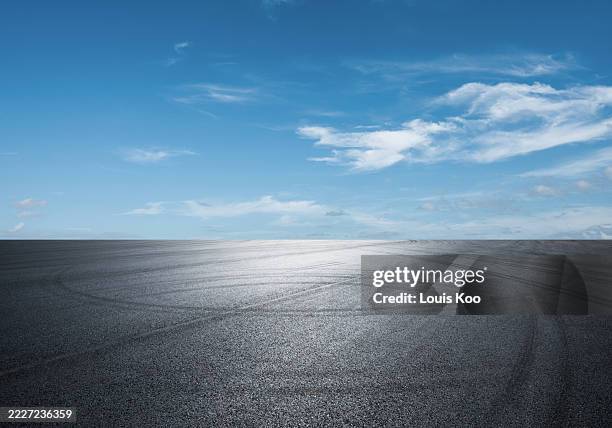 outdoor road and parking lot - zementboden stock-fotos und bilder