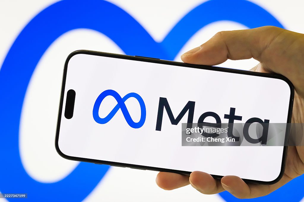 Meta Platforms Inc. logo displayed on smartphone screen