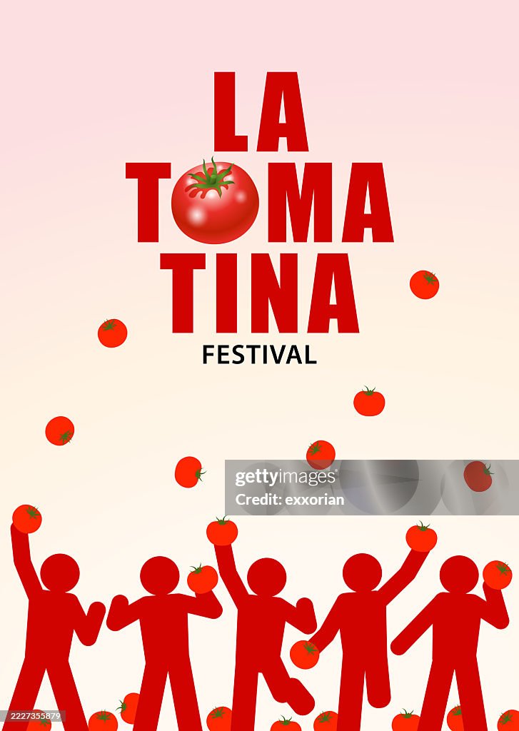La Tomatina People Throwing Tomatoes