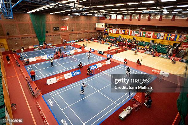 General views during the British & Irish Para Badminton International at Sport Wales National Centre on July 26, 2025 in Cardiff, Wales.