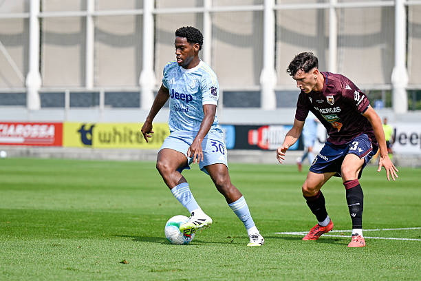 Jonathan David of Juventus during the pre-season friendly with Reggiana at Jtc on August 2, 2025 in Turin, Italy.