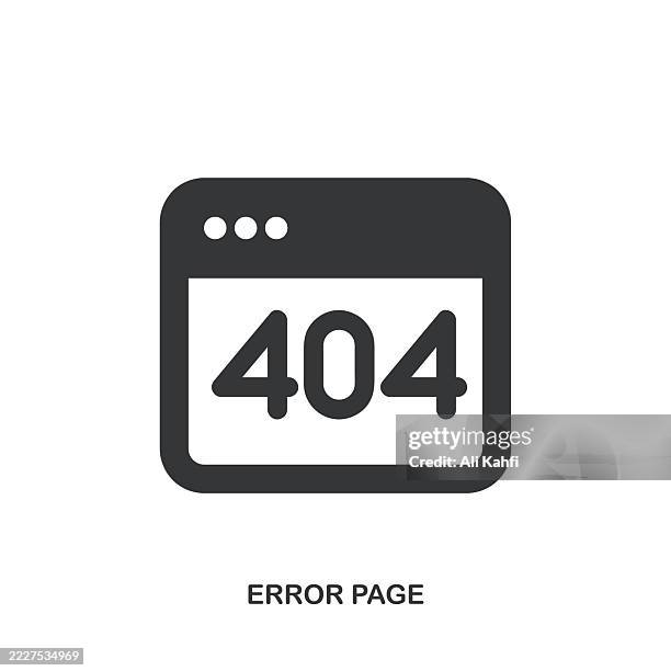 error page glyph solid icon. solid icon that can be applied anywhere, simple, pixel perfect and modern style. - error page stock illustrations