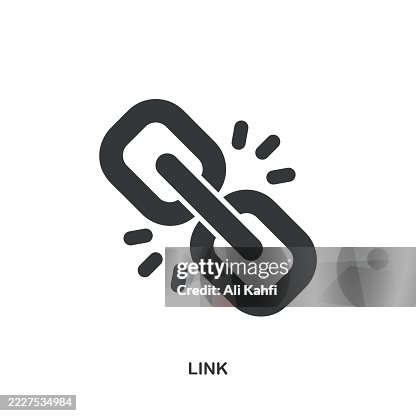 Link glyph solid icon. Solid icon that can be applied anywhere, simple, pixel perfect and modern style. Link glyph solid icon. Solid icon that can be applied anywhere, simple, pixel perfect and modern style.