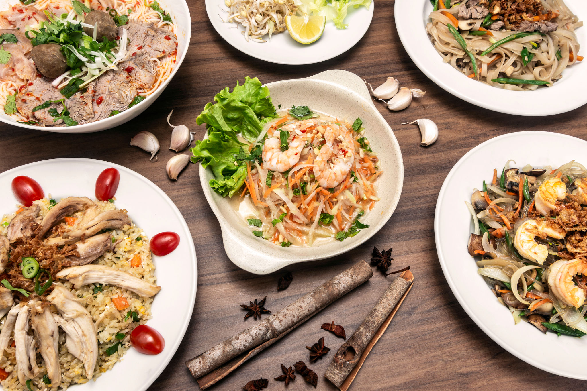 popular traditional vietnamese food dishes on restaurant table in vietnam popular traditional vietnamese food dishes on restaurant table in vietnam