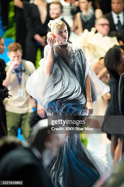 Karolina Kurkova is seen on the set of "The Devil Wears Prada 2" on August 1, 2025 in New York City.