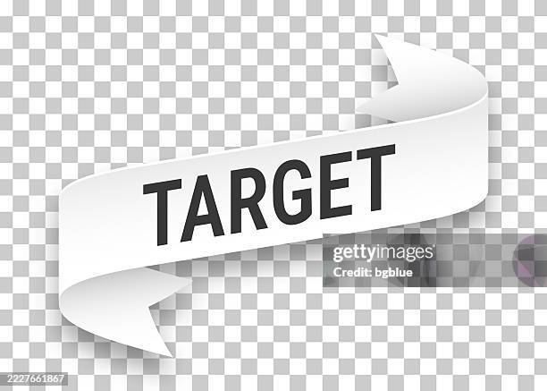 target - 3d banner on transparent background - target logo vector stock illustrations