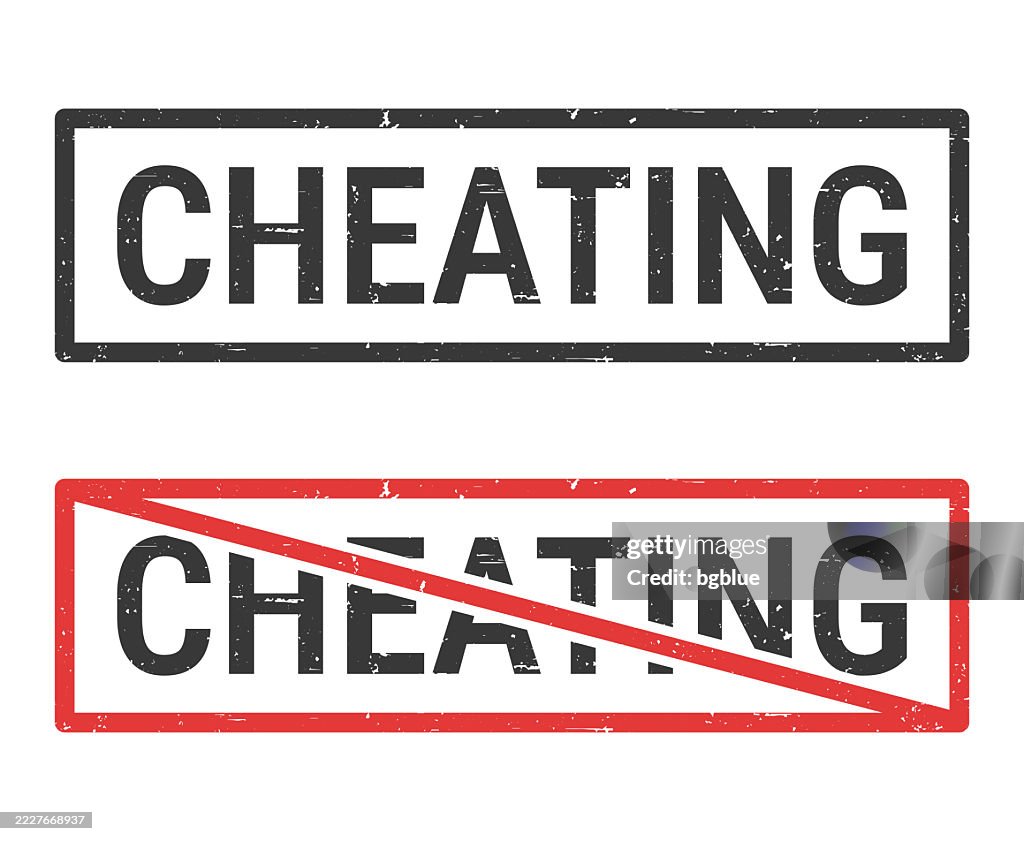Cheating Background Vector Cheating Rubber Stamps With Crossed Out Stamp On White Background High ...