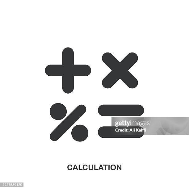 stockillustraties, clipart, cartoons en iconen met calculation glyph solid icon. solid icon that can be applied anywhere, simple, pixel perfect and modern style. - onderwijs evenement