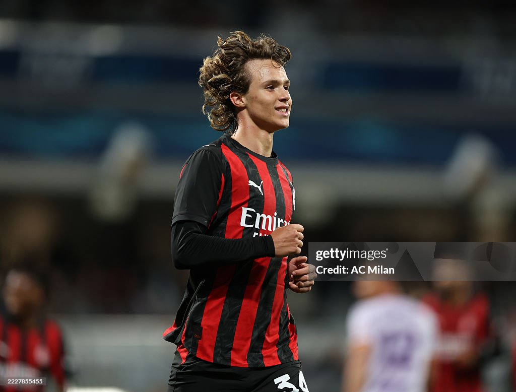 Comotto Christian Comotto of AC Milan in celebrates after scoring the goal ...