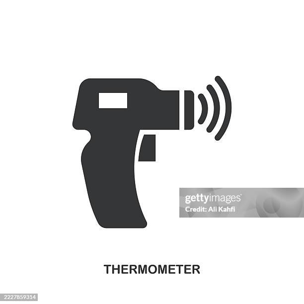 thermomoter glyph solid icon. solid icon that can be applied anywhere, simple, pixel perfect and modern style. - celsius scale stock illustrations