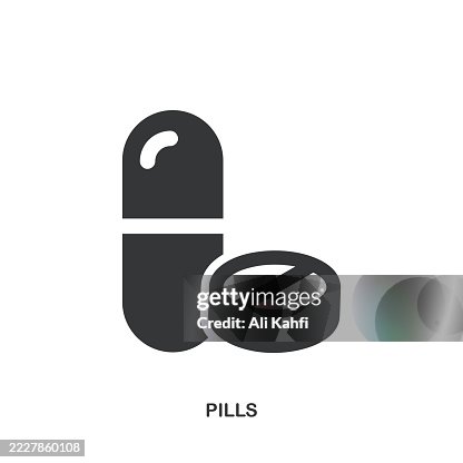 Pills glyph solid icon. Solid icon that can be applied anywhere, simple, pixel perfect and modern style. Pills glyph solid icon. Solid icon that can be applied anywhere, simple, pixel perfect and modern style.