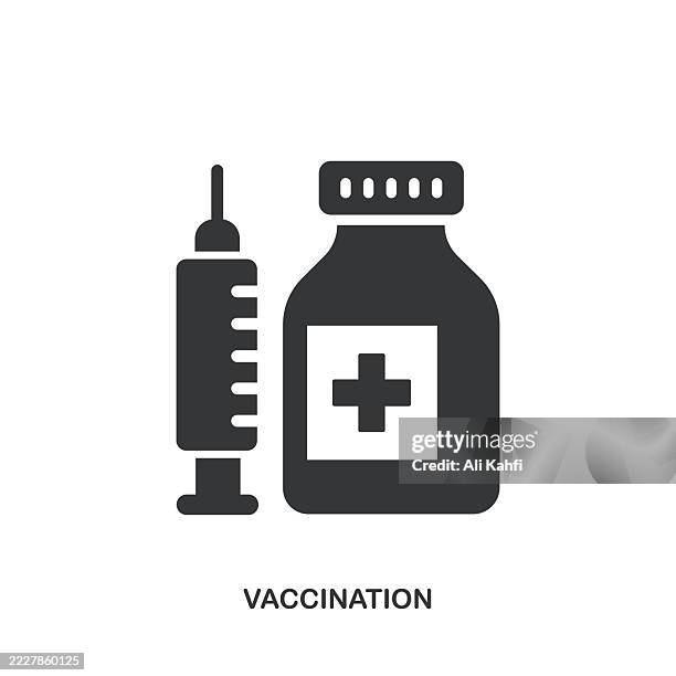 vaccination glyph solid icon. solid icon that can be applied anywhere, simple, pixel perfect and modern style. - vaccine stock illustrations