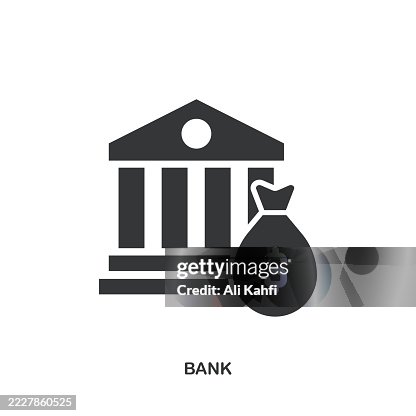 Bank glyph solid icon. Solid icon that can be applied anywhere, simple, pixel perfect and modern style. Bank glyph solid icon. Solid icon that can be applied anywhere, simple, pixel perfect and modern style.