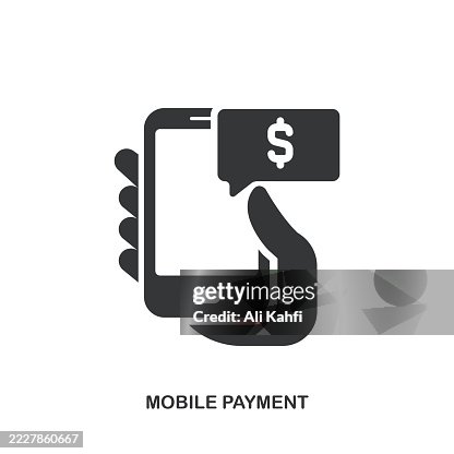 Mobile Payment glyph solid icon. Solid icon that can be applied anywhere, simple, pixel perfect and modern style. Mobile Payment glyph solid icon. Solid icon that can be applied anywhere, simple, pixel perfect and modern style.