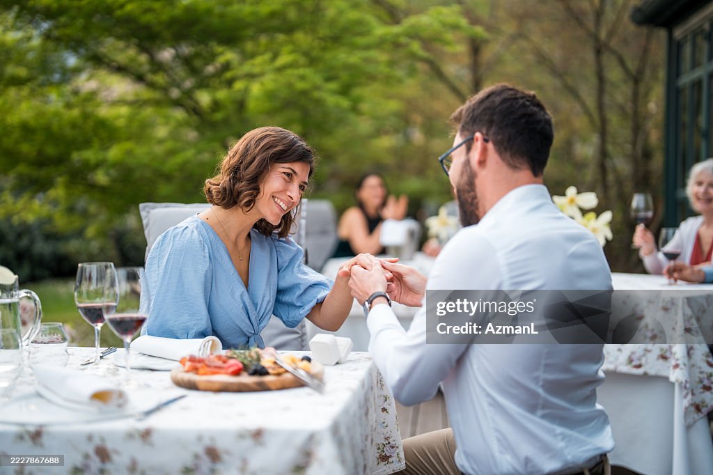 ブティックホテルテラスでの婚約