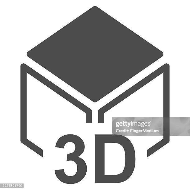 3d design icon - 3d scanning stock illustrations