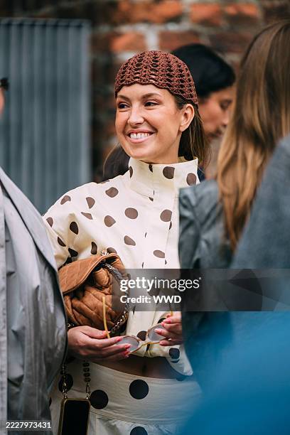 Street style during Copenhagen Fashion Week 2025 Fashion Week on August 05, 2025 in Copenhagen, Denmark.