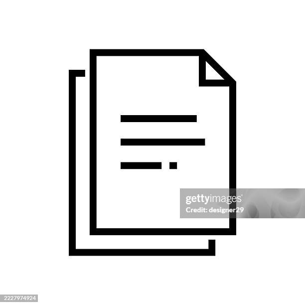 document line icon vector design - book stack line stock illustrations