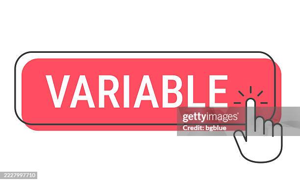 variable - click button with hand cursor on white background - multiple switches stock illustrations