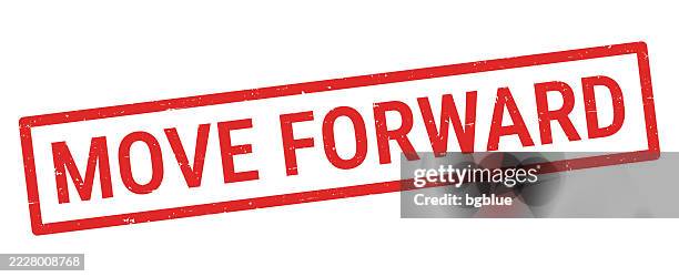 Move Forward Red Rubber Stamp On White Background High-Res Vector ...