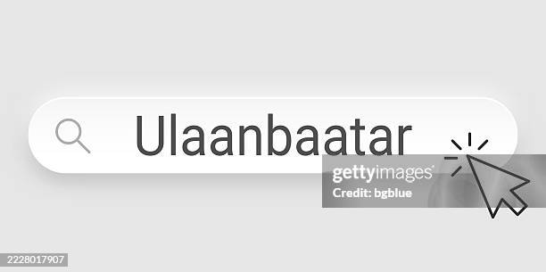 ulaanbaatar - search bar with cursor on blank background - ulaanbaatar stock illustrations