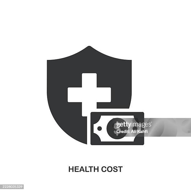 health cost glyph solid icon. solid icon that can be applied anywhere, simple, pixel perfect and modern style. - criminal record stock illustrations