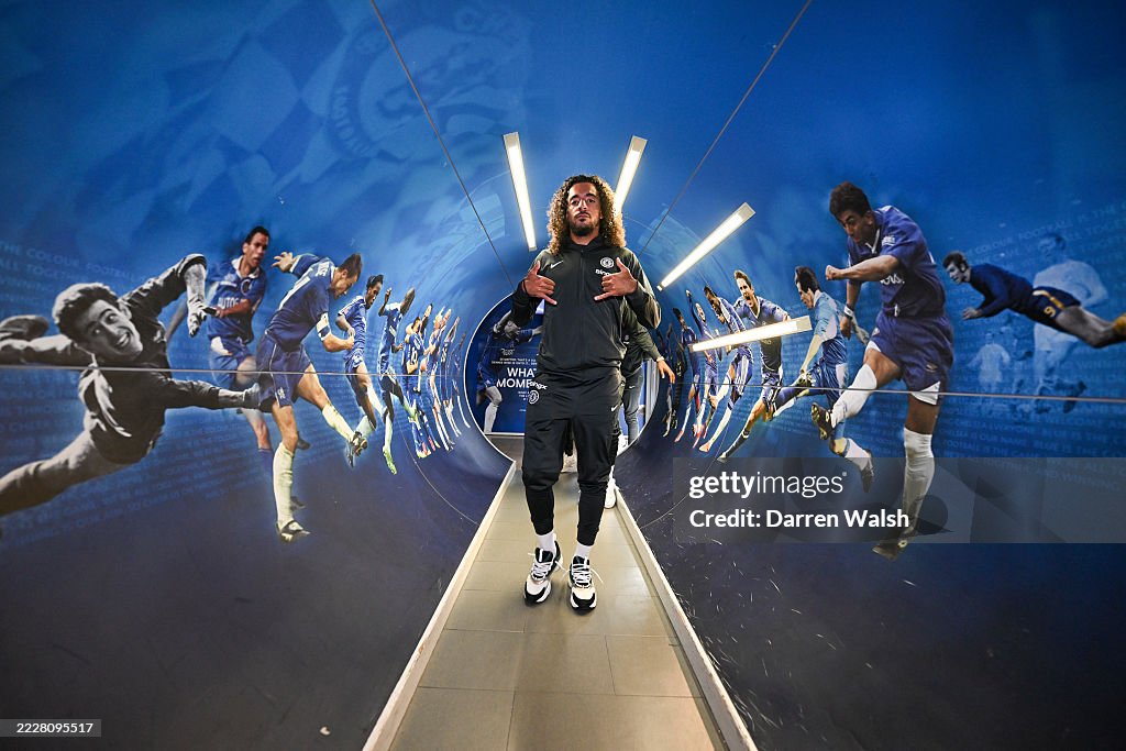 Chelsea Pyner Malo Gusto of Chelsea during the Chelsea Together in Glory at... News ...