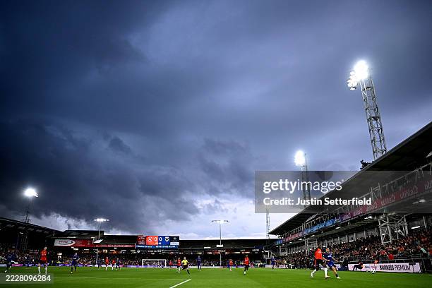 General view during the Sky Bet League One match between Luton Town and AFC Wimbledon at Kenilworth Road on August 01, 2025 in Luton, England.