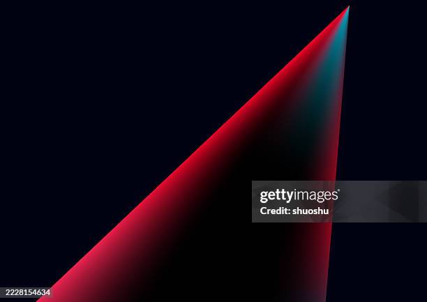 abstract gradient prism effect technology light with black background - refraction stock illustrations