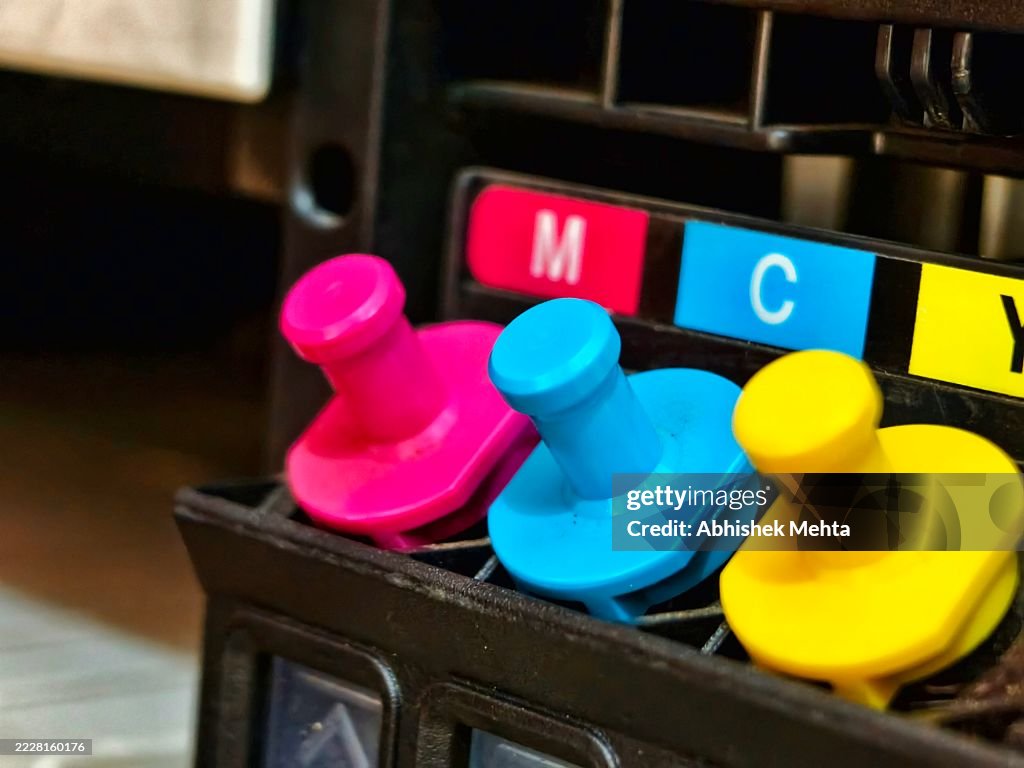 Colorful Printer Ink Plugs