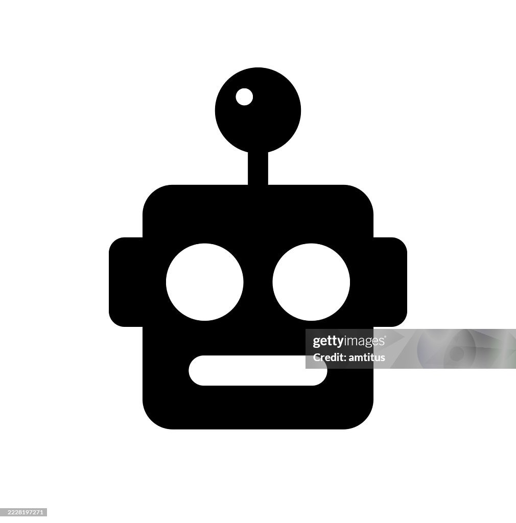 Robot head symbol