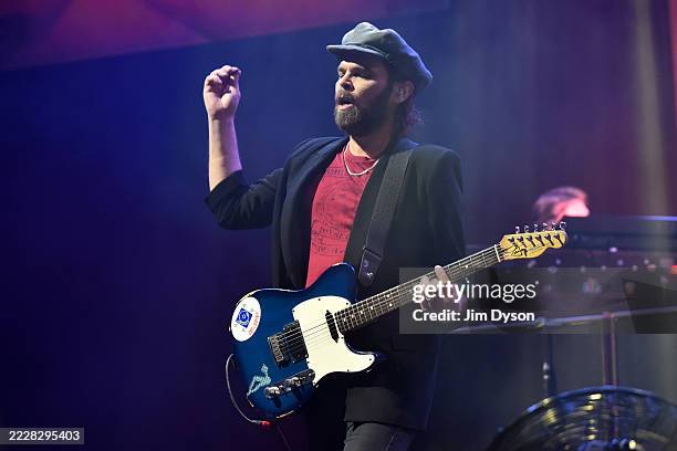 Gaz Coombes of Supergrass performs onstage during Wilderness Festival at Cornbury Park on August 02, 2025 in Charlbury, Oxfordshire.