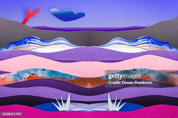 atmospheric abstract art - ground layer stock illustrations